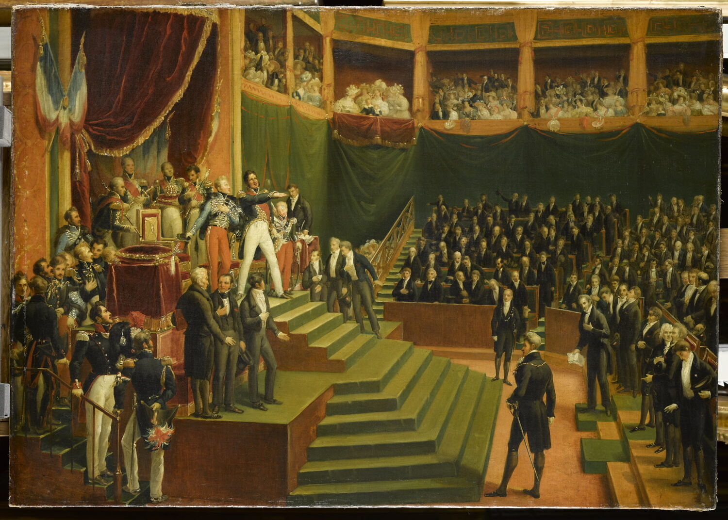 Louis-Philippe Ier prête serment à la Charte constitutionnelle, le 9 août 1830, Anonyme, 2e quart du XIXe siècle (vers 1830)