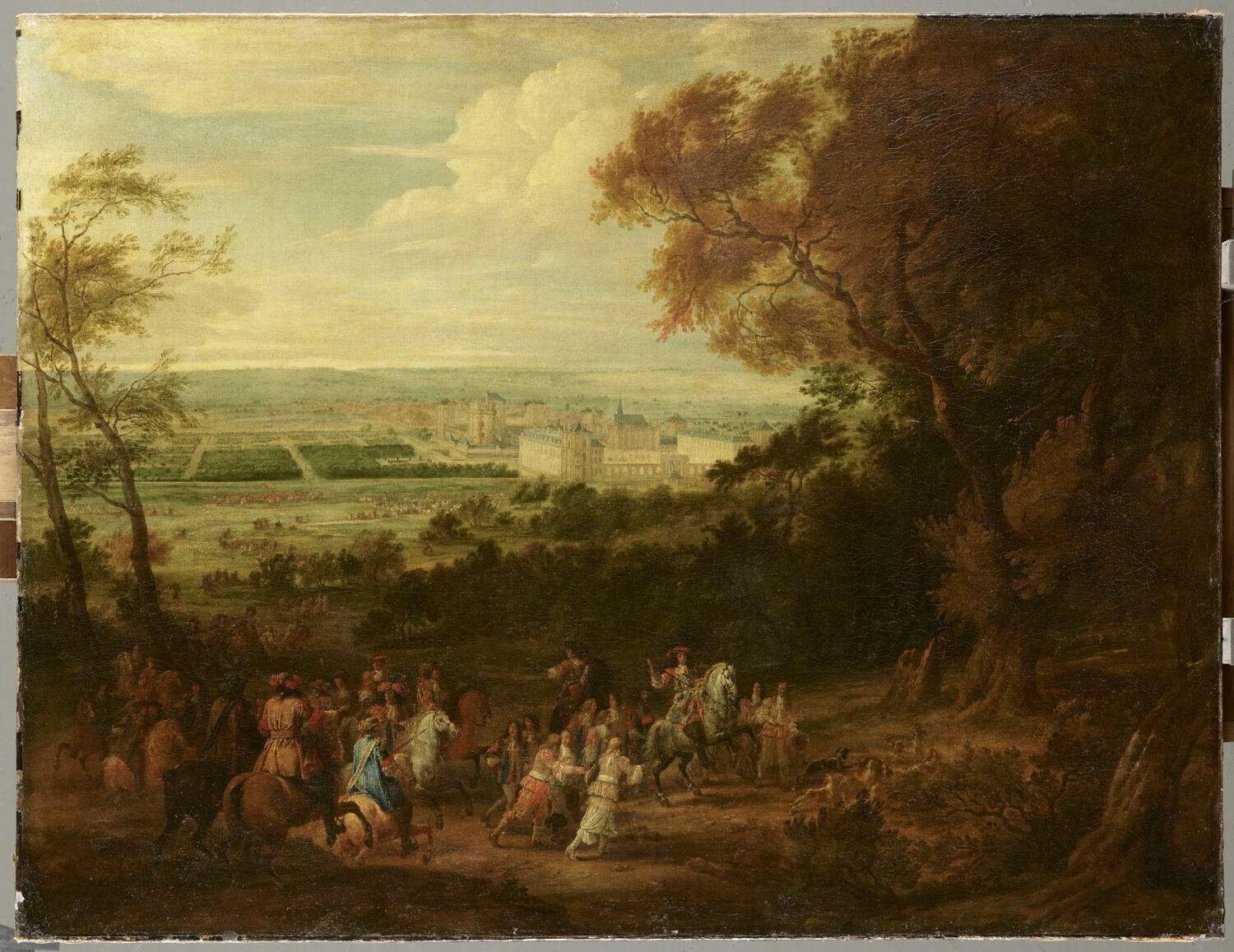 Vue du Château de Vincennes, Van der Meulen, Adam Frans, 2e moitié du XVIIe siècle (vers 1664)