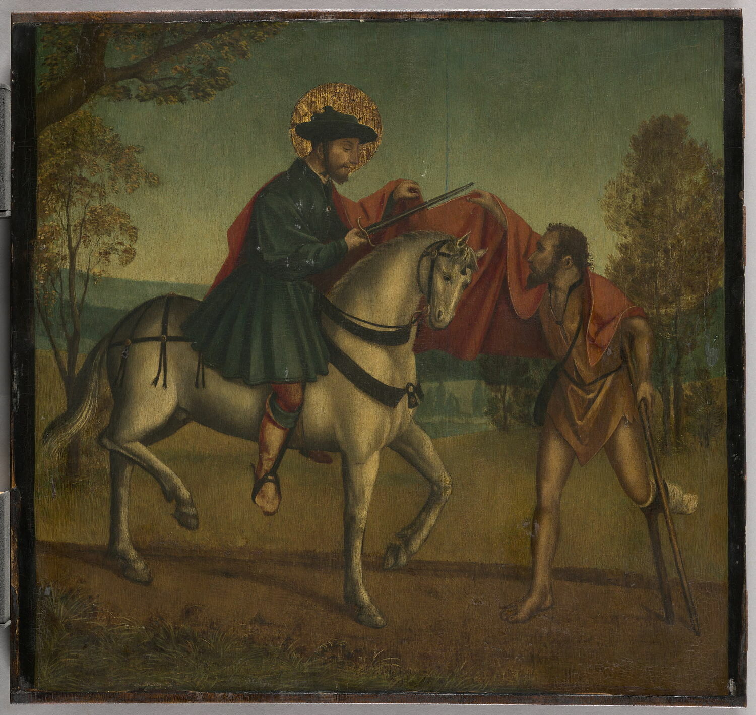 La charité de saint Martin, Anonyme, Fin du XVe siècle - début du XVIe siècle (1475 - 1525)