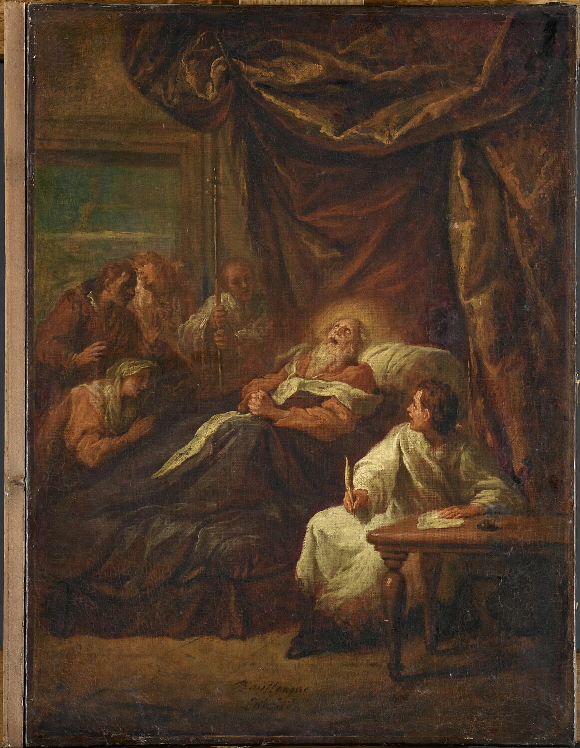 La mort de saint Ambroise, Boullogne, Bon, Début du XVIIIe siècle (1702)