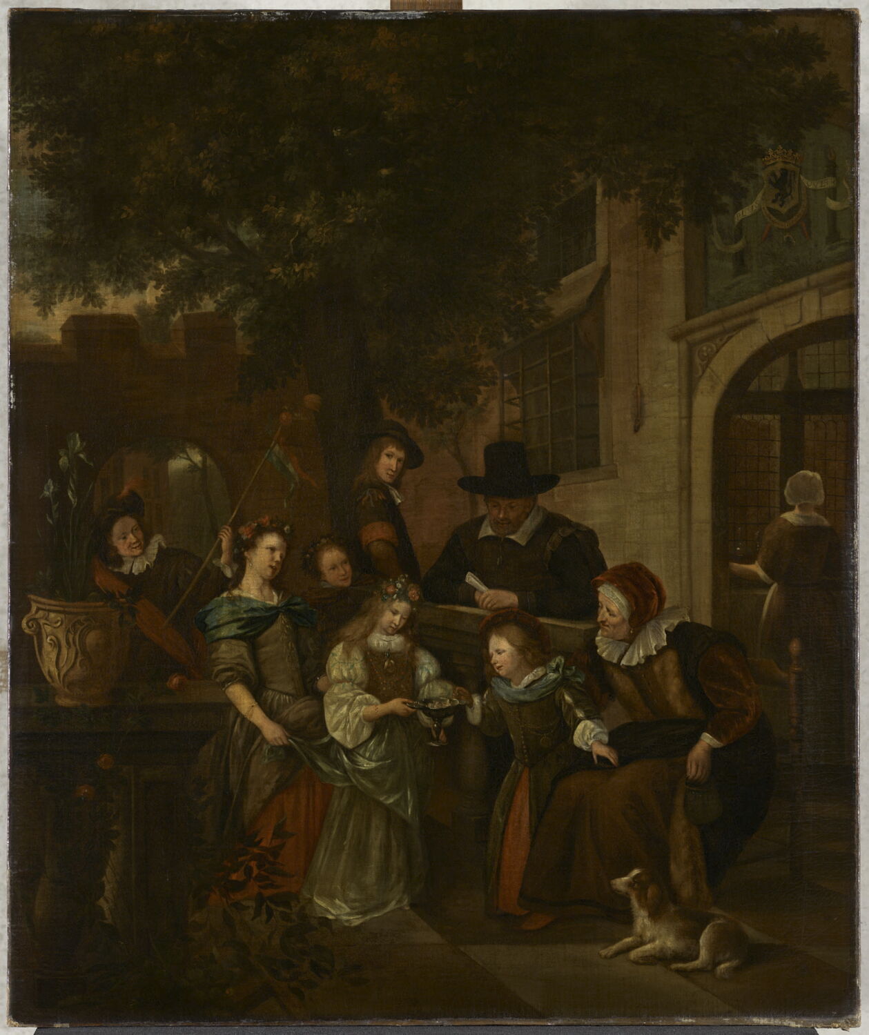 La Fête des fleurs à la Pentecôte, Steen, Jan, XVIIe siècle (1600 - 1700)