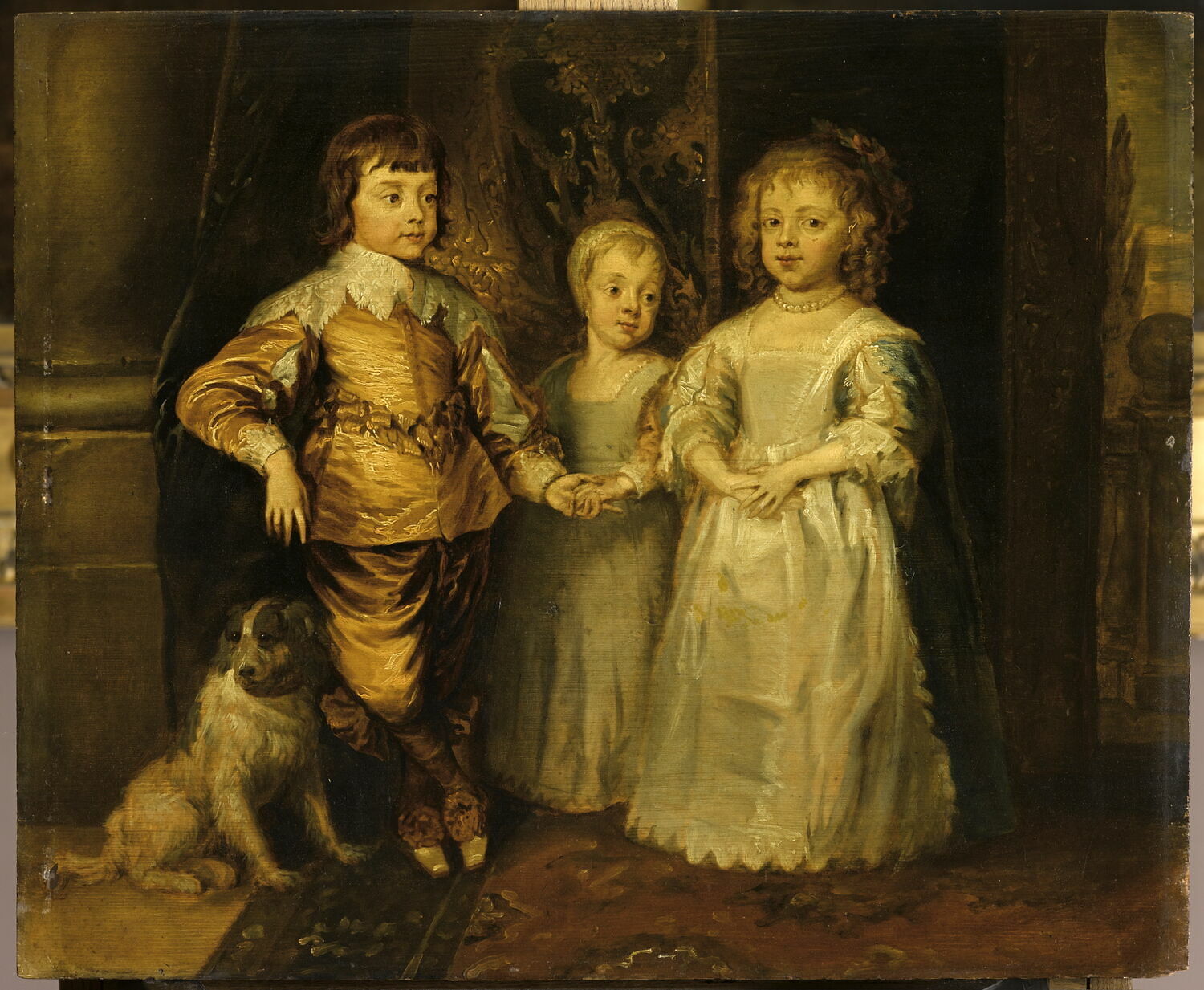 Portrait des enfants de Charles 1er d'Angleterre, Dyck, Antoon van, XVIIe siècle (après 1635)