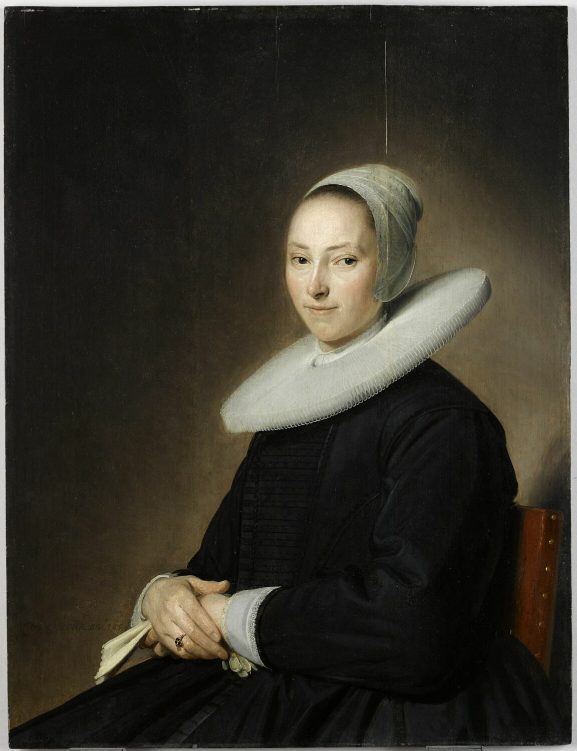 Portrait d'une jeune femme assise, Verspronck, Johannes Cornelisz., 2e quart du XVIIe siècle (1650)