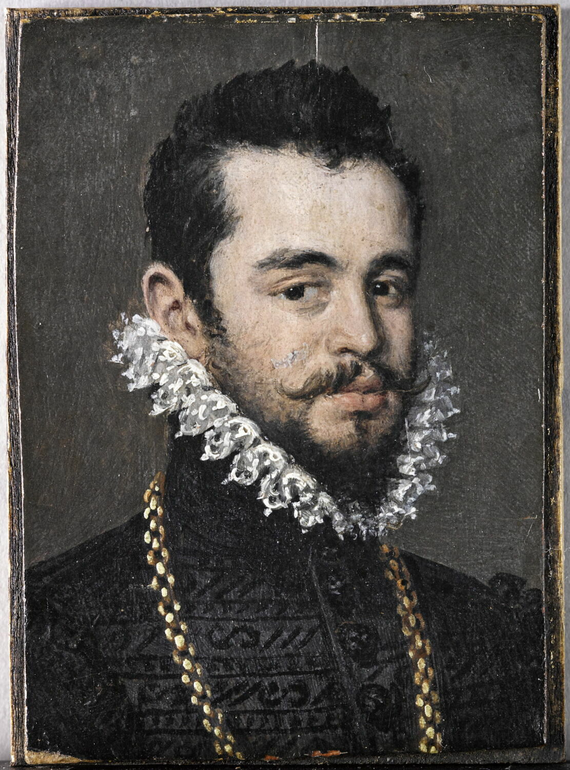 Portrait d'homme avec une chaîne d'or, Sánchez Coello, Alonso, Fin du XVIe siècle (1560 - 1600)