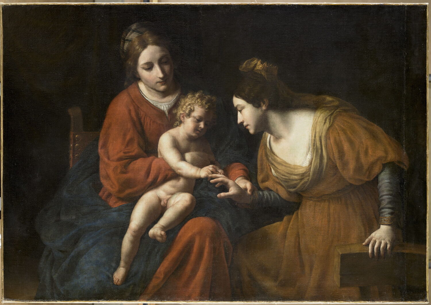 Le Mariage mystique de sainte Catherine, Turchi, Alessandro, 2e quart du XVIIe siècle (vers 1635)
