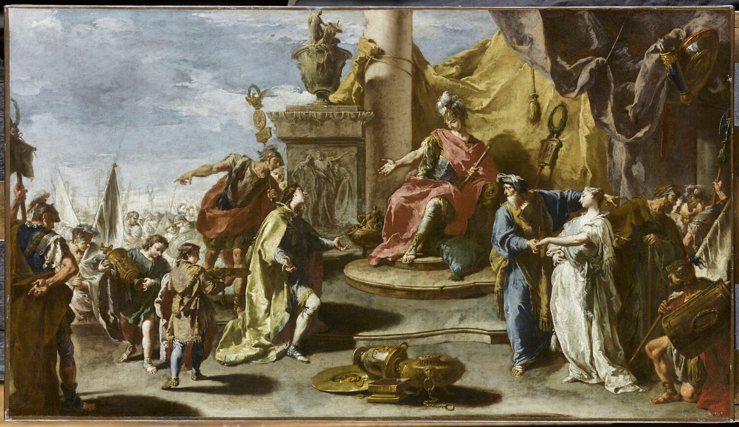 La Continence de Scipion, Pittoni, Giambattista, 2e quart du XVIIIe siècle (vers 1732 - 1735)