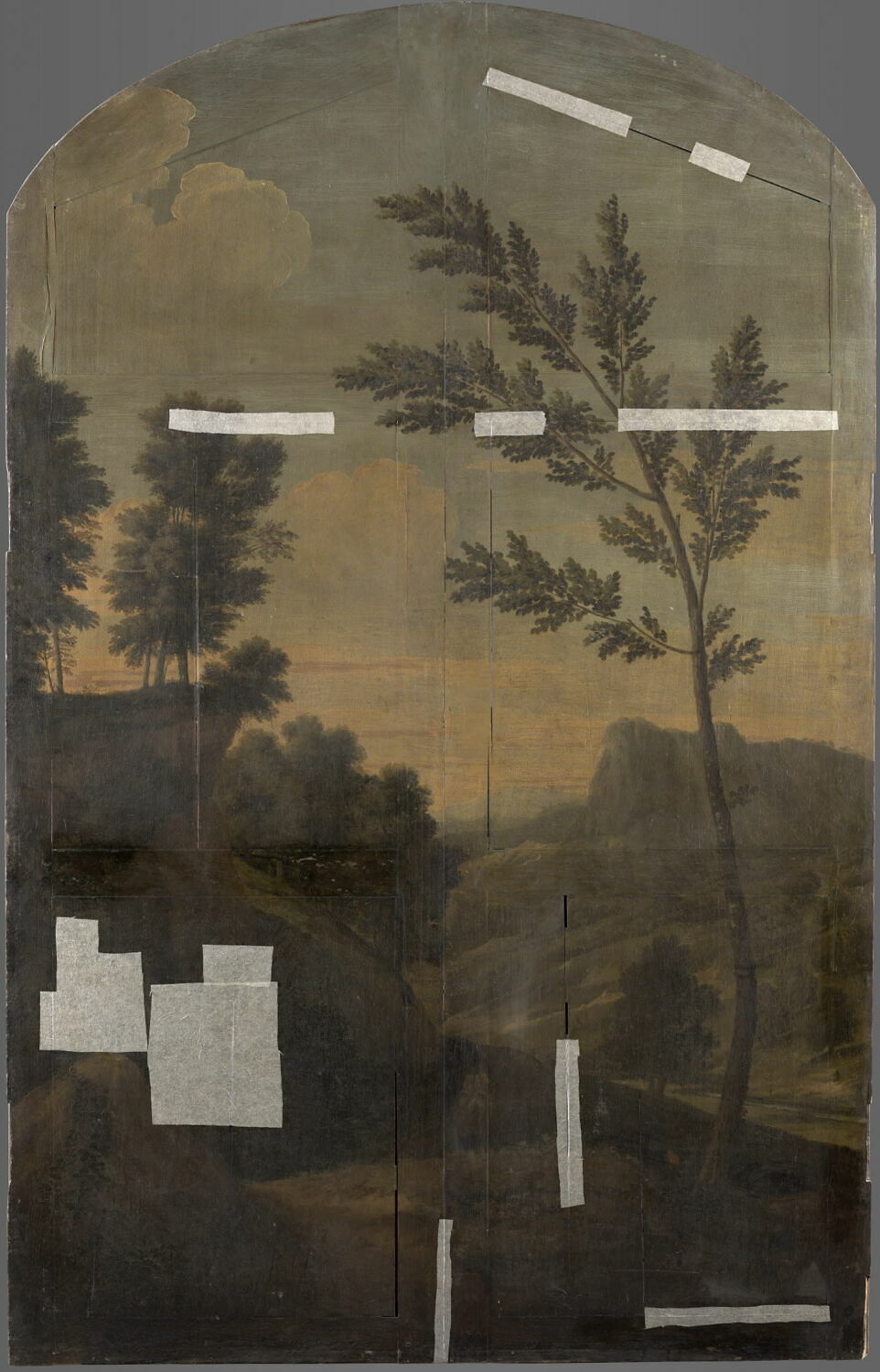 Paysage, Anonyme, Fin du XVIIe siècle (1674)