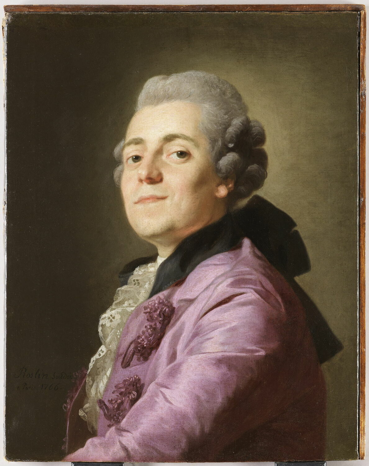 Portrait d'homme, Roslin, Alexandre, 3e quart du XVIIIe siècle (1766)