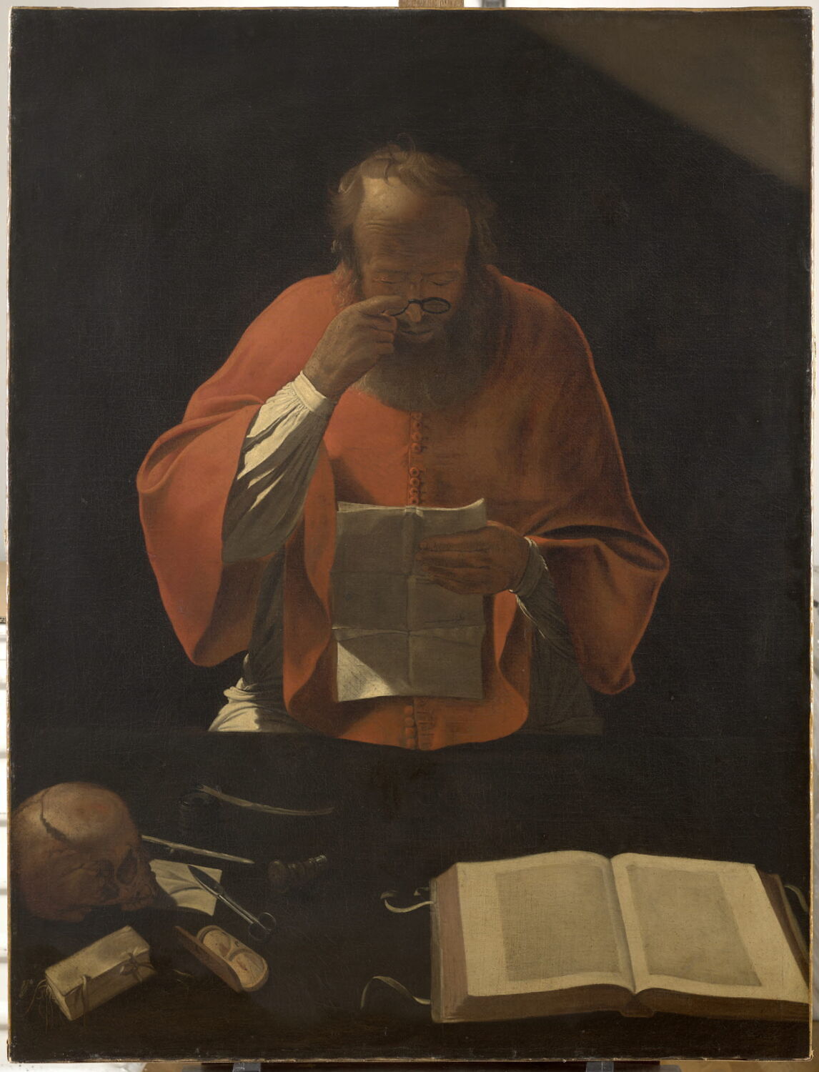 Saint Jérôme lisant, Жорж Дюмениль де Латур, первая четверть XVII века (1600–1625)