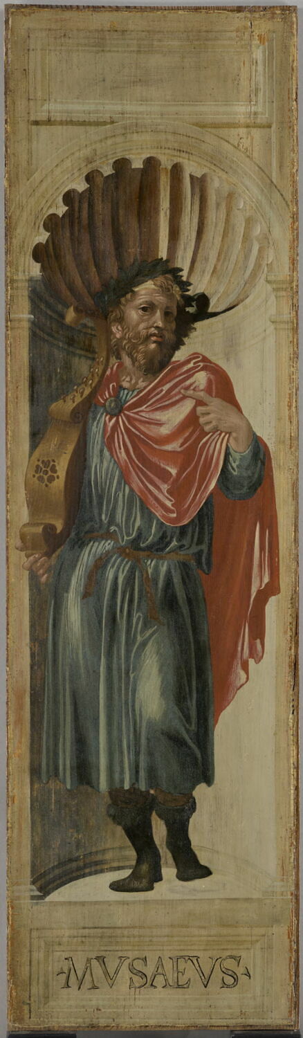 Musée [Musaeus] - au revers décor ornemental, Peruzzi, Baldassare, XVIe siècle (1500 - 1600)