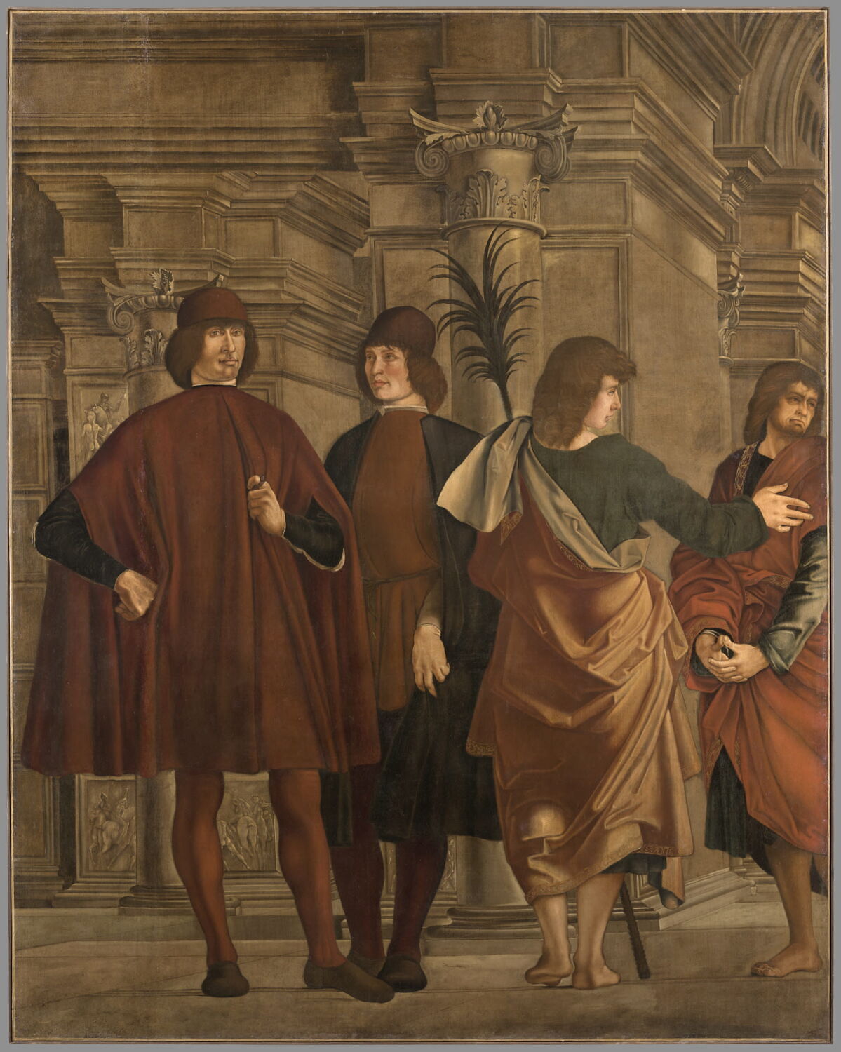 Quatre personnages, Roberti, Ercole de, XVe siècle (1400 - 1500)