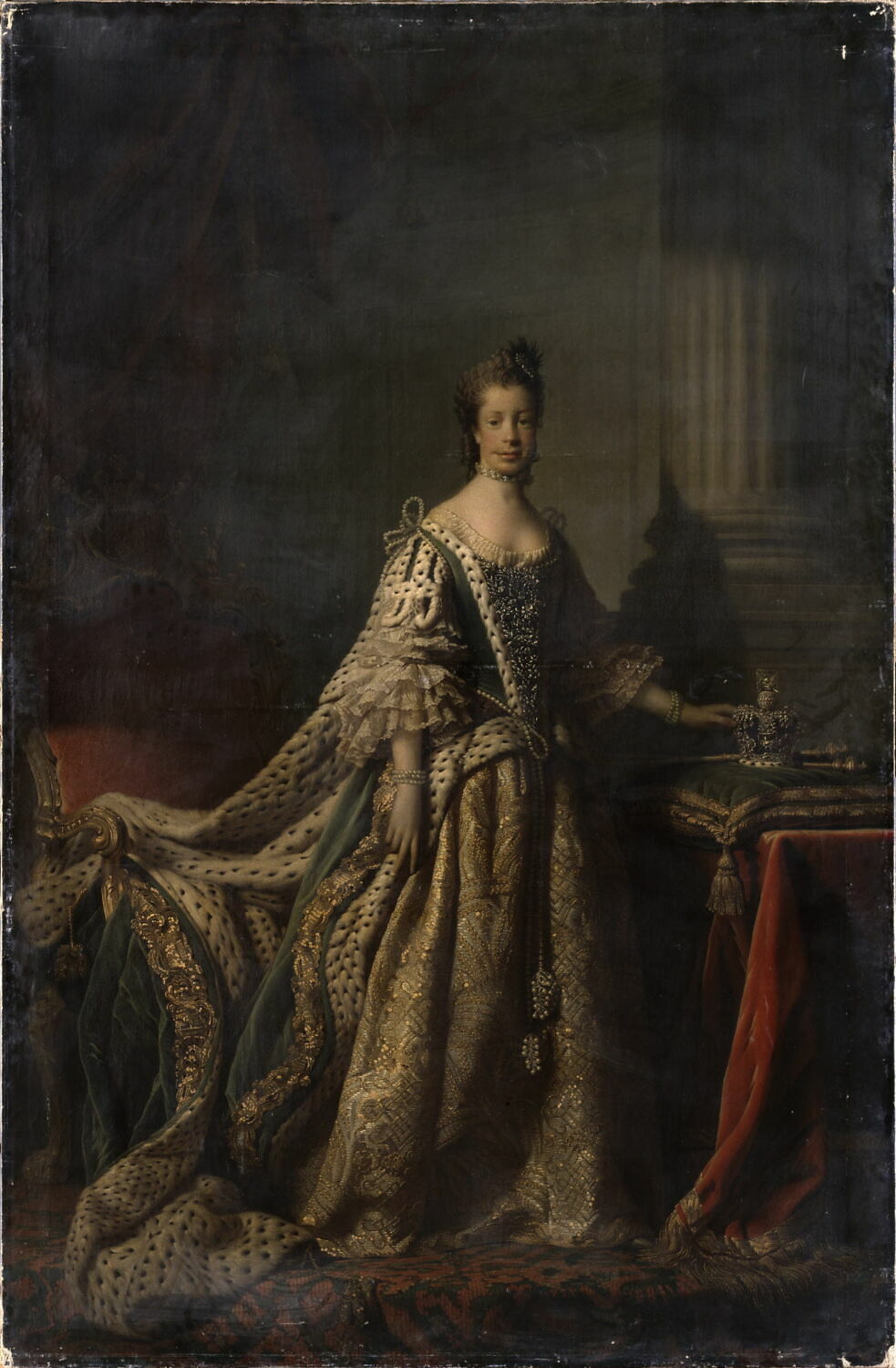 Portrait de la reine Charlotte (17441818), en robe de couronnement Louvre site des collections