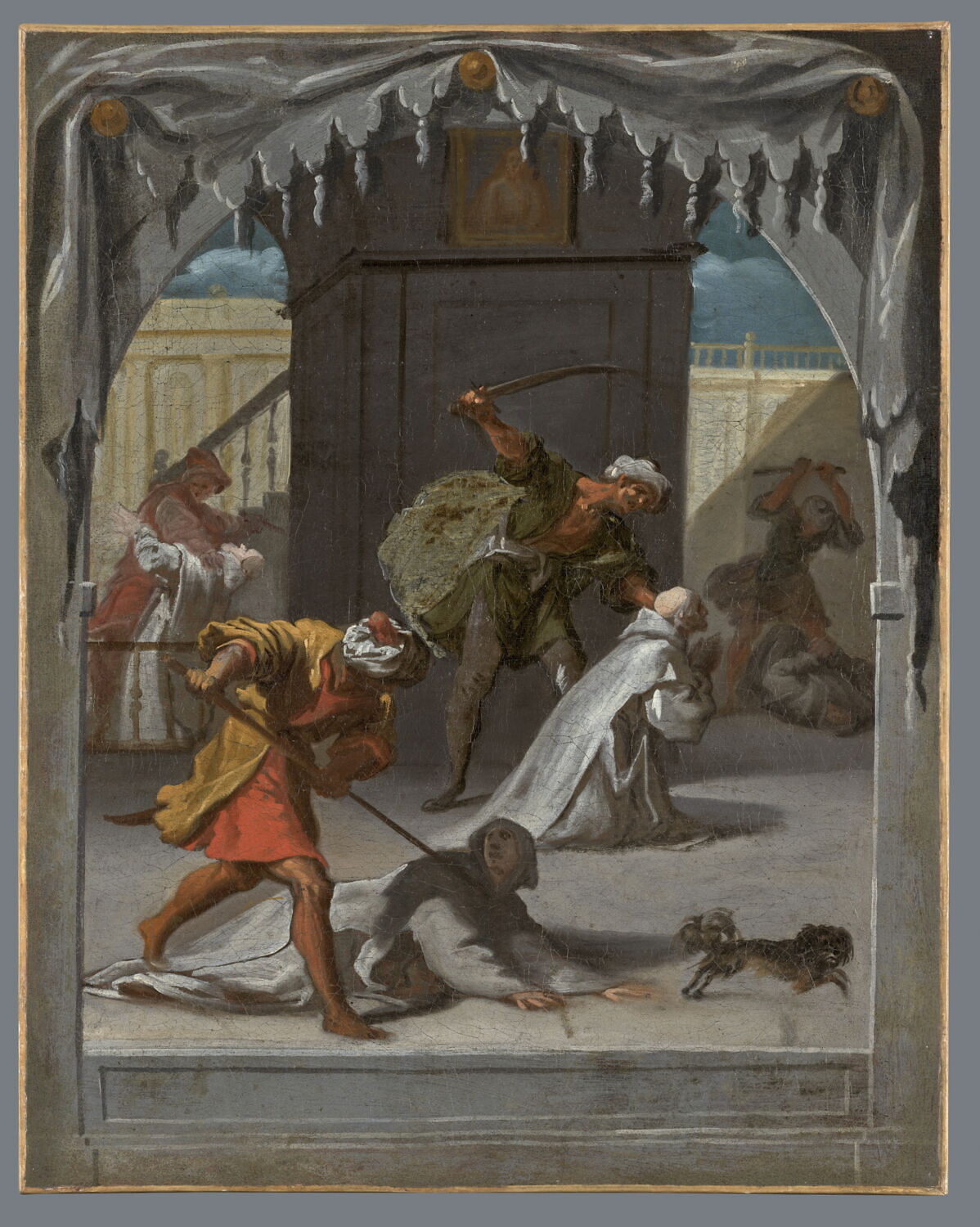 Le Martyre des chartreux de Mauerbach (Autriche) en 1529, lors du siège de Vienne par les Turcs, Carducho, Vicente, 2e quart du XVIIe siècle (1626 - 1632)