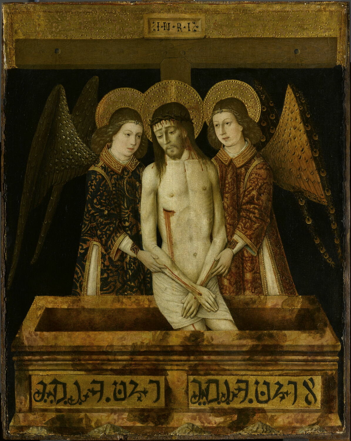 Le Christ mort entre deux anges, Anonyme, 4e quart du XVe siècle (1475 - 1500)