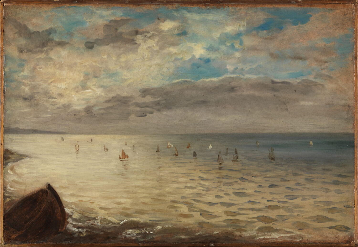 La mer vue des hauteurs de Dieppe, Delacroix, Eugène, 3e quart du XIXe siècle (1850 - 1875)