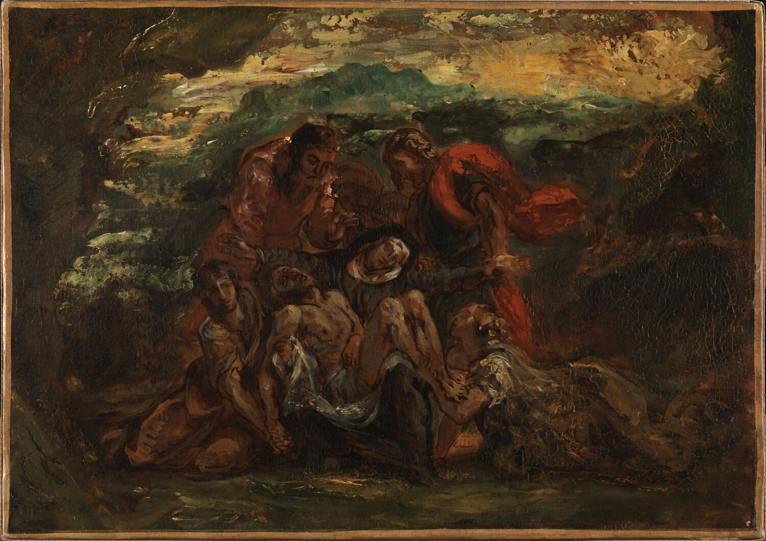 Pietà, Delacroix, Eugène, 2e quart du XIXe siècle (1843)