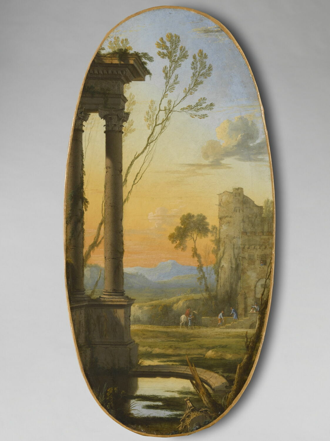 Paysage avec un voyageur, Patel, Pierre, 2e quart du XVIIe siècle (vers 1645 - 1647)