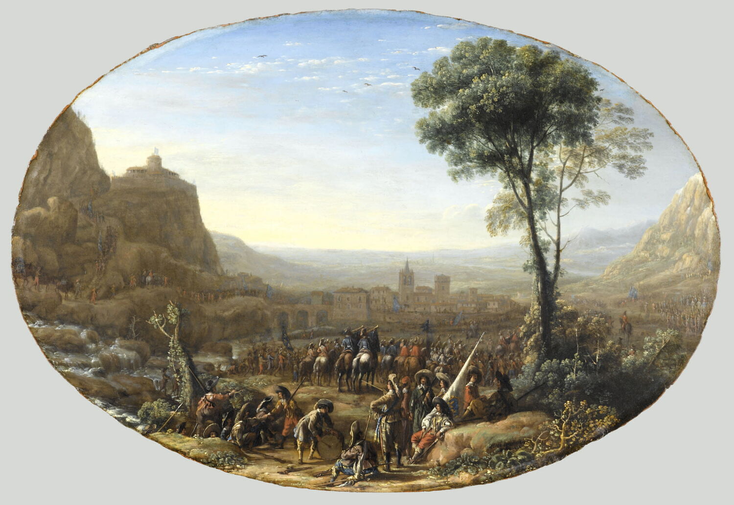 Le Pas de Suse forcé par Louis XIII, Gellée, Claude, 2e quart du XVIIe siècle (vers 1630 - 1635)