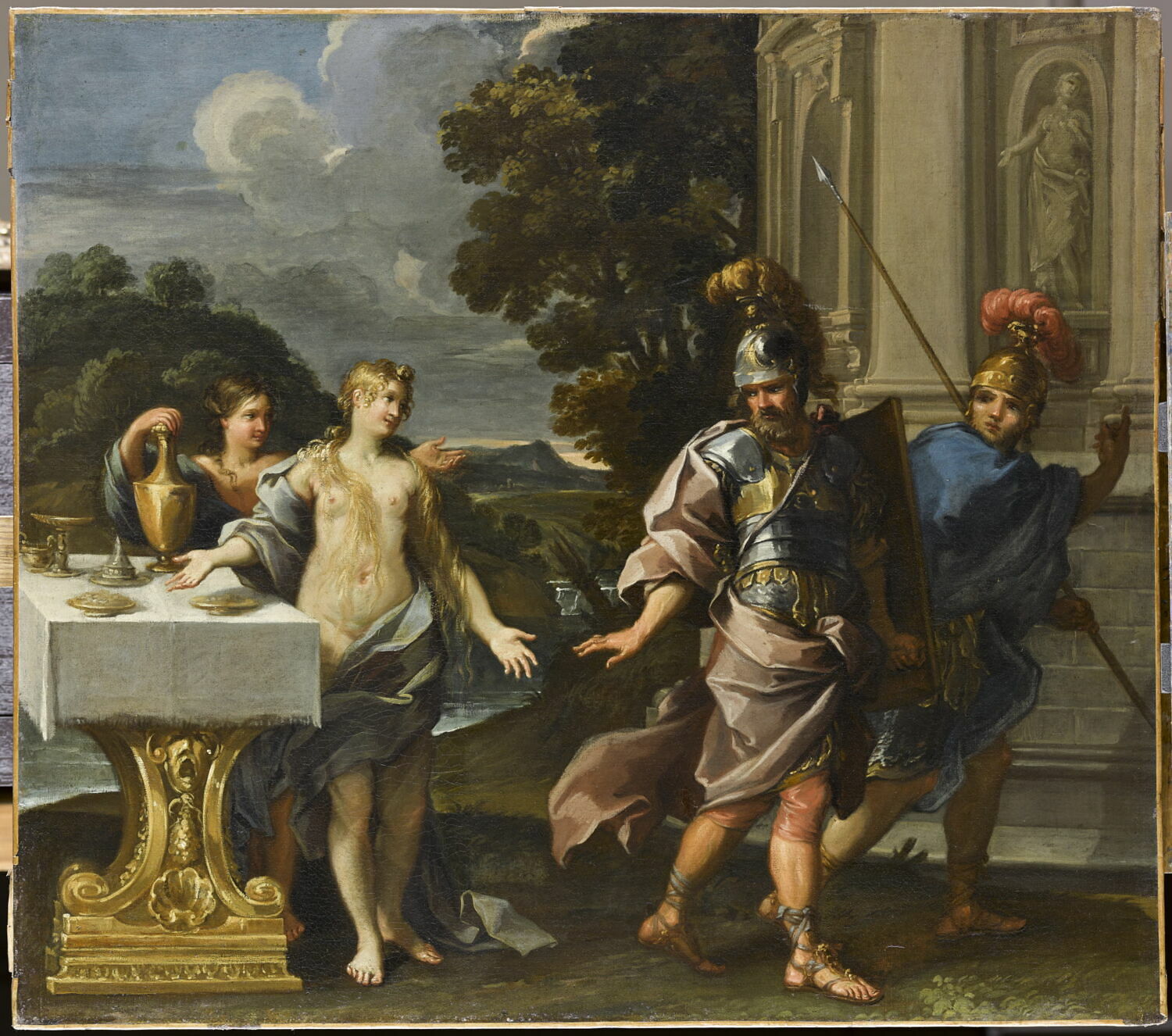 Charles et Ubalde dans le jardin d'Armide, Passeri, Giuseppe, Fin du XVIIe siècle (vers 1685 - 1690)