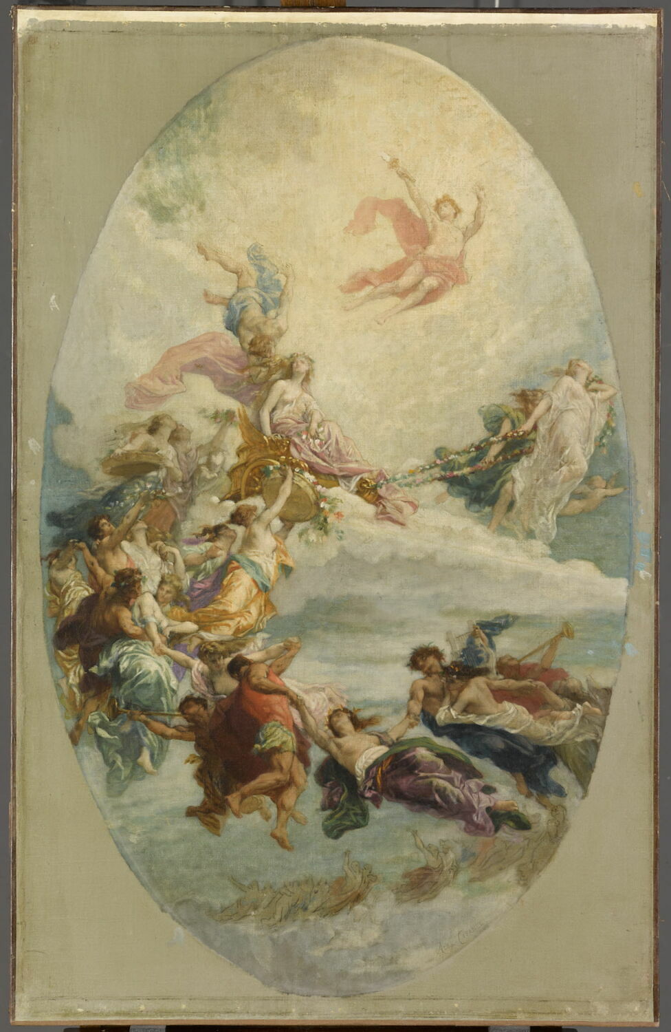 Plafond :Le Triomphe de Flore., Cabanel, Alexandre, 2e moitié du XIXe siècle (1873)