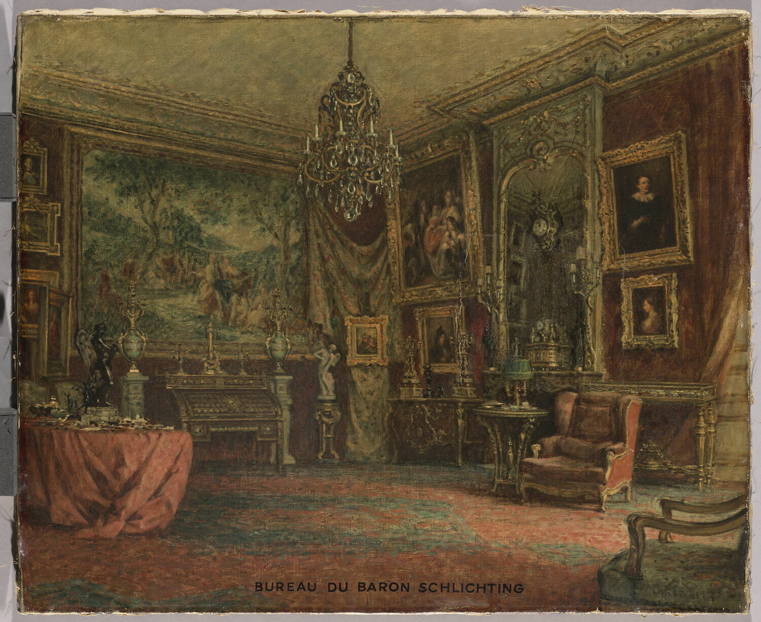 Bureau du baron Basile de Schlichting., Béroud, Louis, 1e quart du XXe siècle (1908)