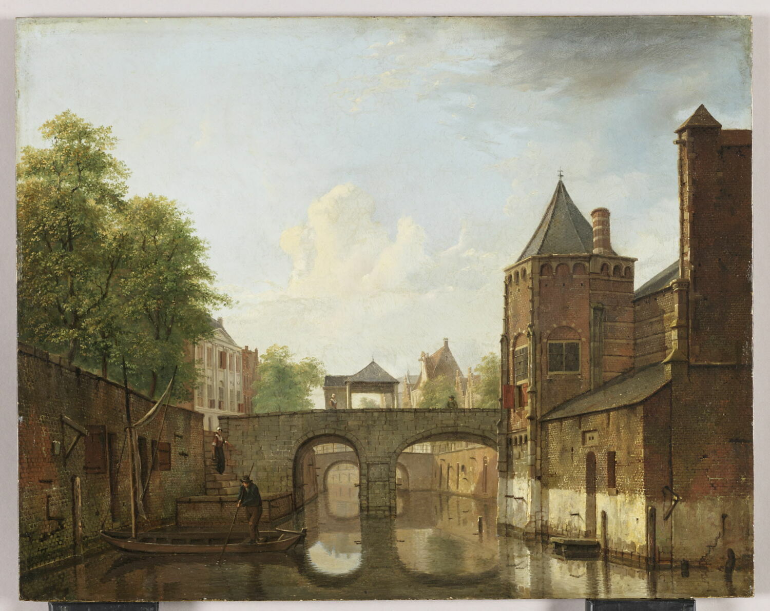 L'Oude Gracht à Utrecht. Vue composite, Prins, Joannes Huibert, XVIIIe siècle (1700 - 1800)