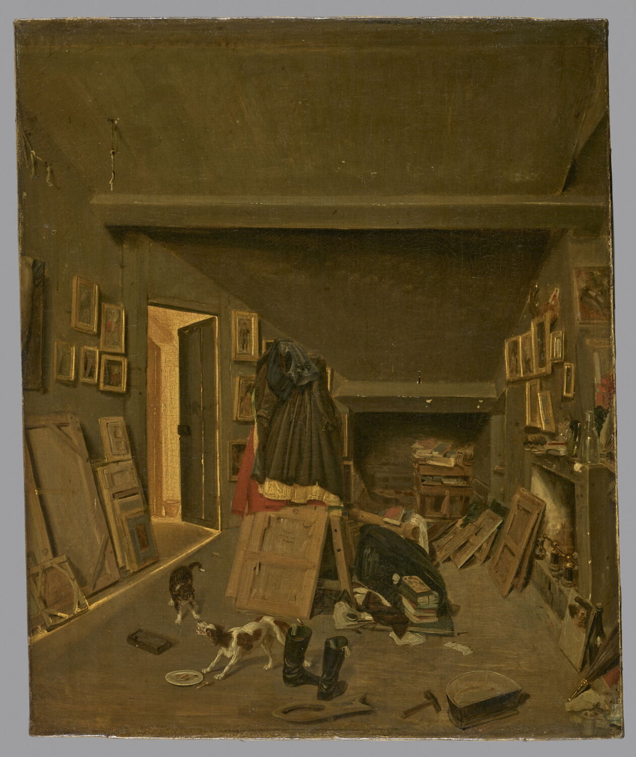 Le grenier du peintre, Anonyme, 1e tiers du XIXe siècle (vers 1830)