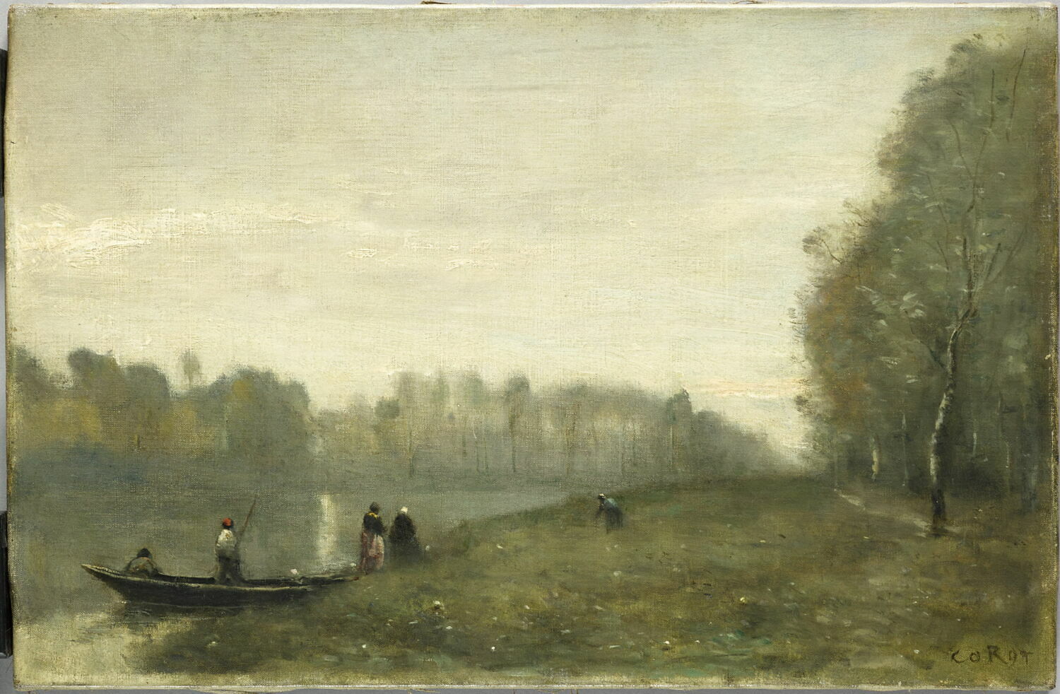 Paysage de rivière, Corot, Jean-Baptiste Camille, XIXe siècle (1800 - 1900)