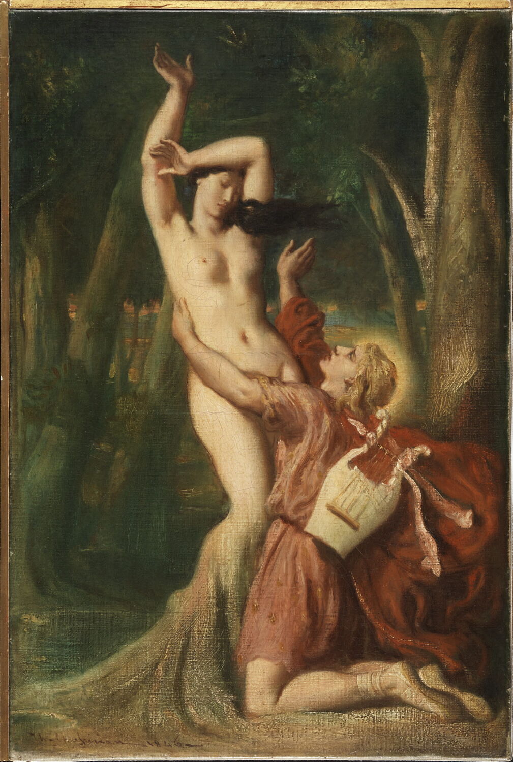 Apollon et Daphné, Chassériau, Théodore, 2e quart du XIXe siècle (1844 - 1845)