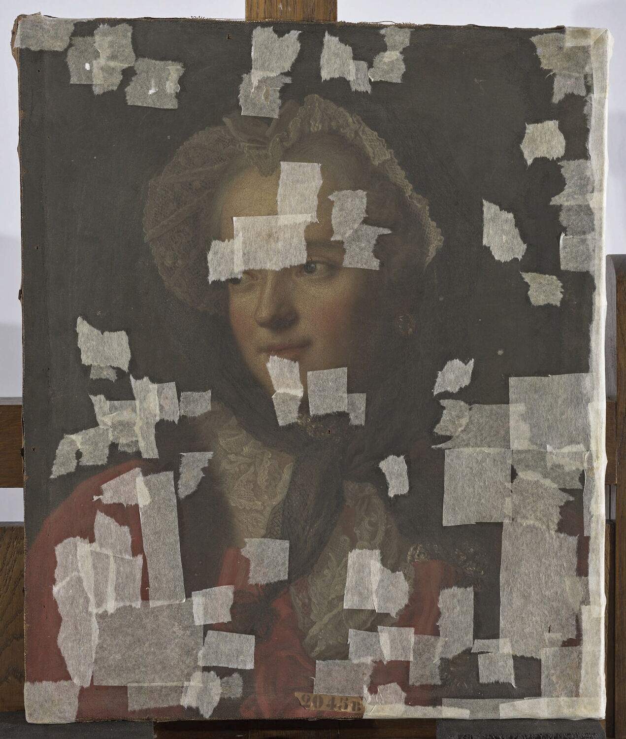 Portrait en buste de Marie Leczinska, Жан-Марк Натье, XVIII век (1700–1800)