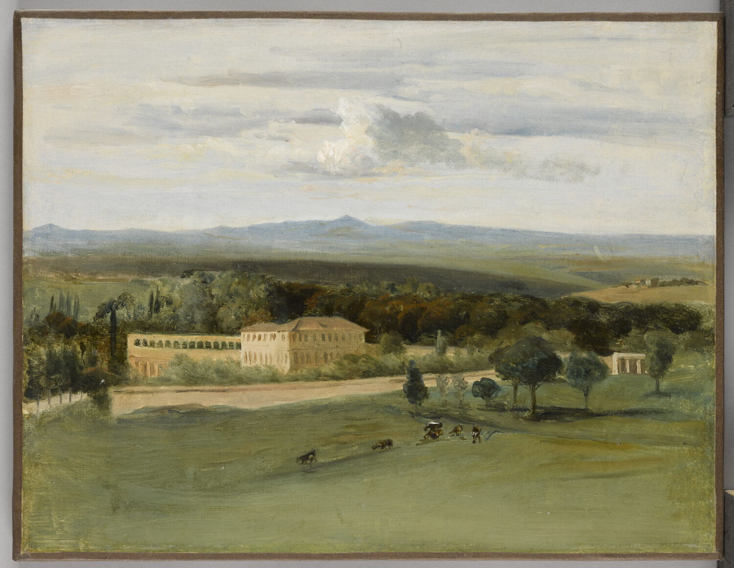 Paysage de la campagne romaine, Cibot, Édouard, 2e quart du XIXe siècle (vers 1838 - 1840)