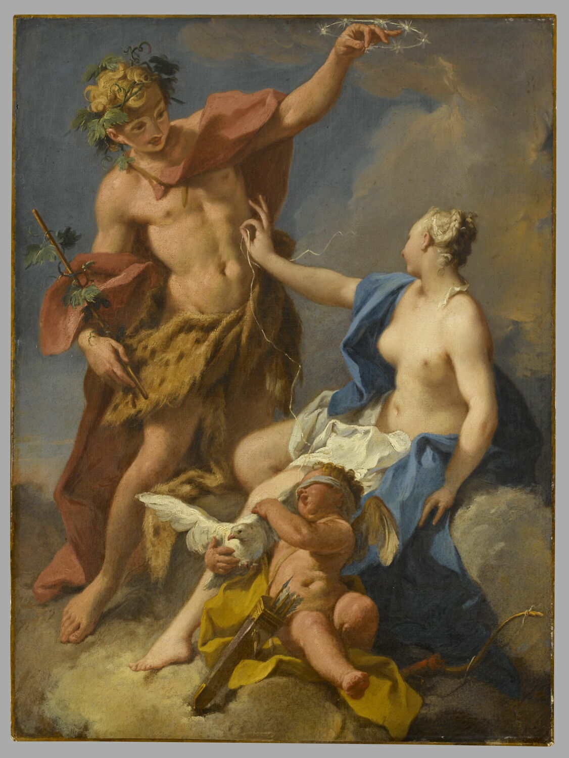 Bacchus et Ariane, Pittoni, Giambattista, 1e quart du XVIIIe siècle (vers 1720 - 1725)