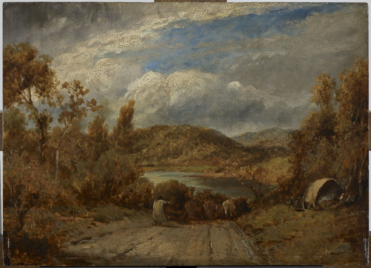 Paysage avec troupeau, Linnell, John, XIXe siècle (1800 - 1900)