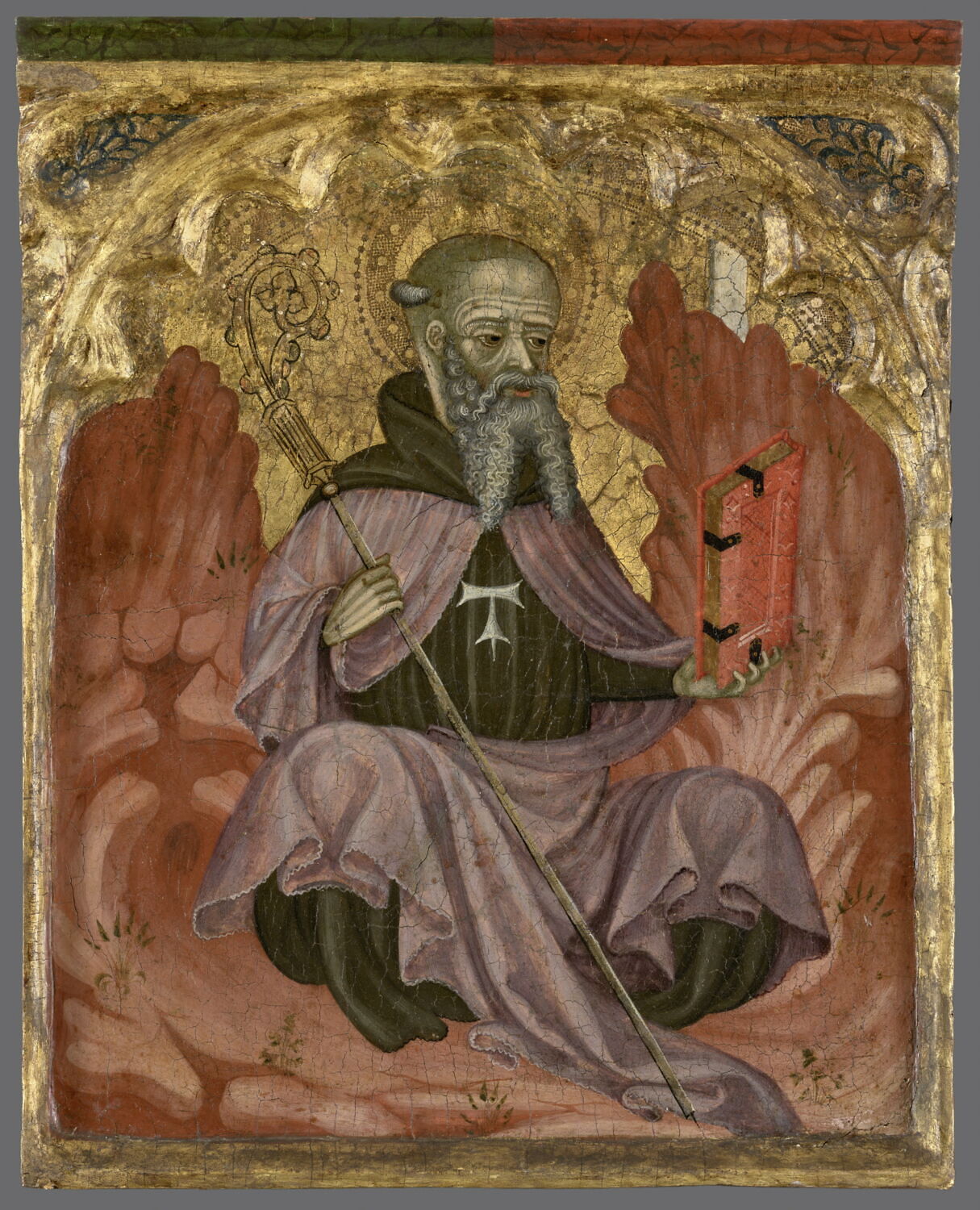 Saint Antoine abbé, Maître d'Albocàsser, 1e moitié du XVe siècle (1400 - 1420)