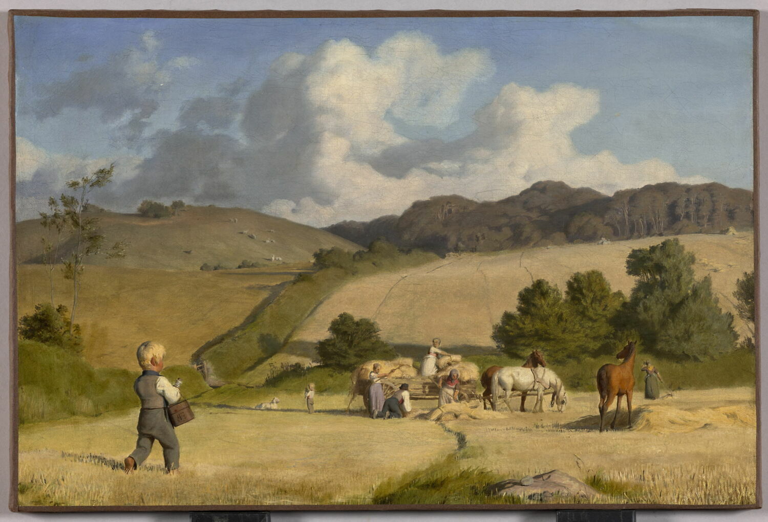 Scène de moisson à Holmstrup (Danemark), Frølich, Lorens, 2e quart du XIXe siècle (1845)