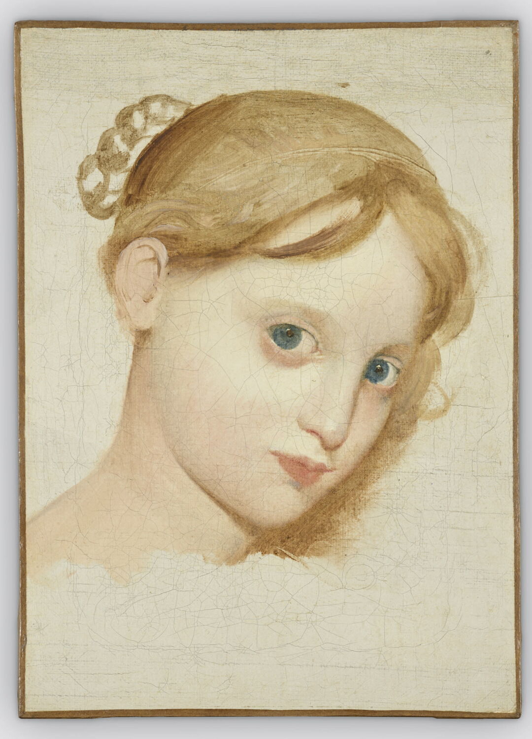 Tête de jeune fille, Ingres, Jean-Auguste-Dominique, 1e moitié du XIXe siècle (1800 - 1850)