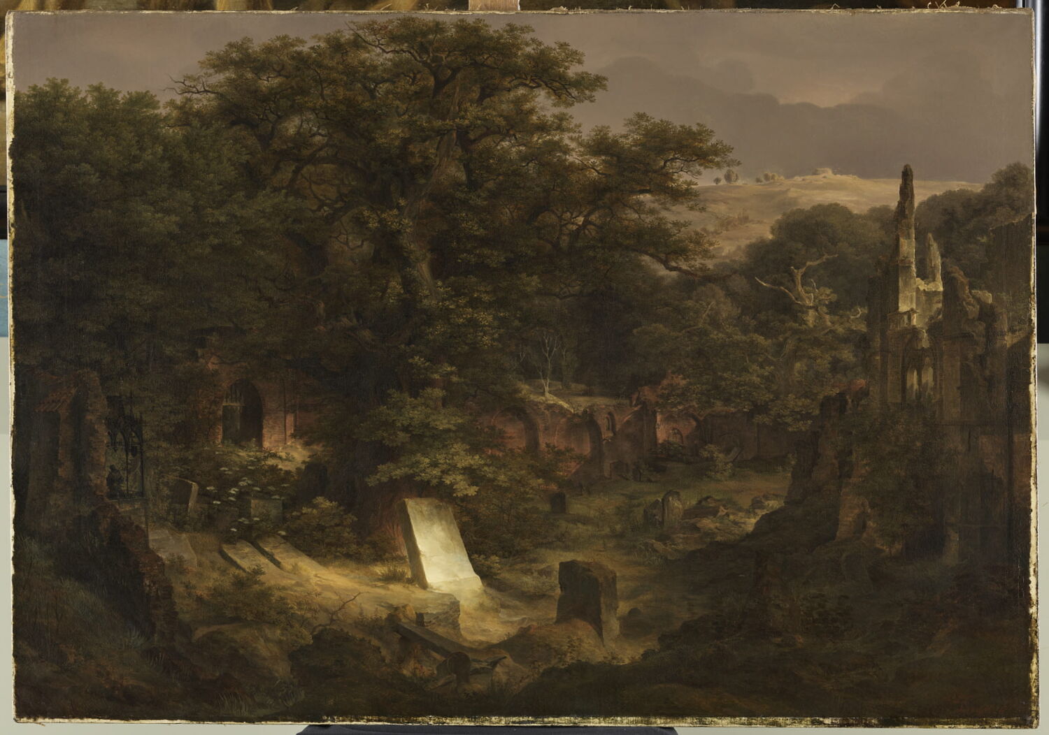 Le Cimetière, Lessing, Carl Friedrich, 1e moitié du XIXe siècle (1826)
