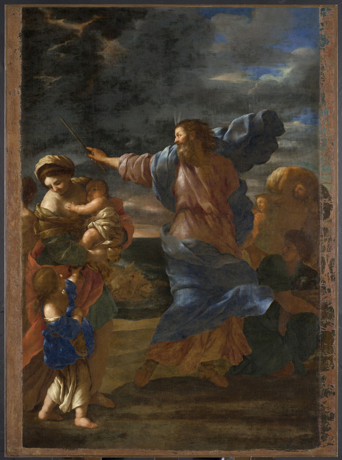 Le Passage de la mer Rouge, Romanelli, Giovanni Francesco, XVIIe siècle (1600 - 1700)