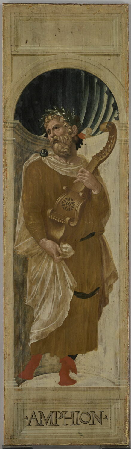 Amphion - au revers décor ornemental, Peruzzi, Baldassare, XVIe siècle (1500 - 1600)