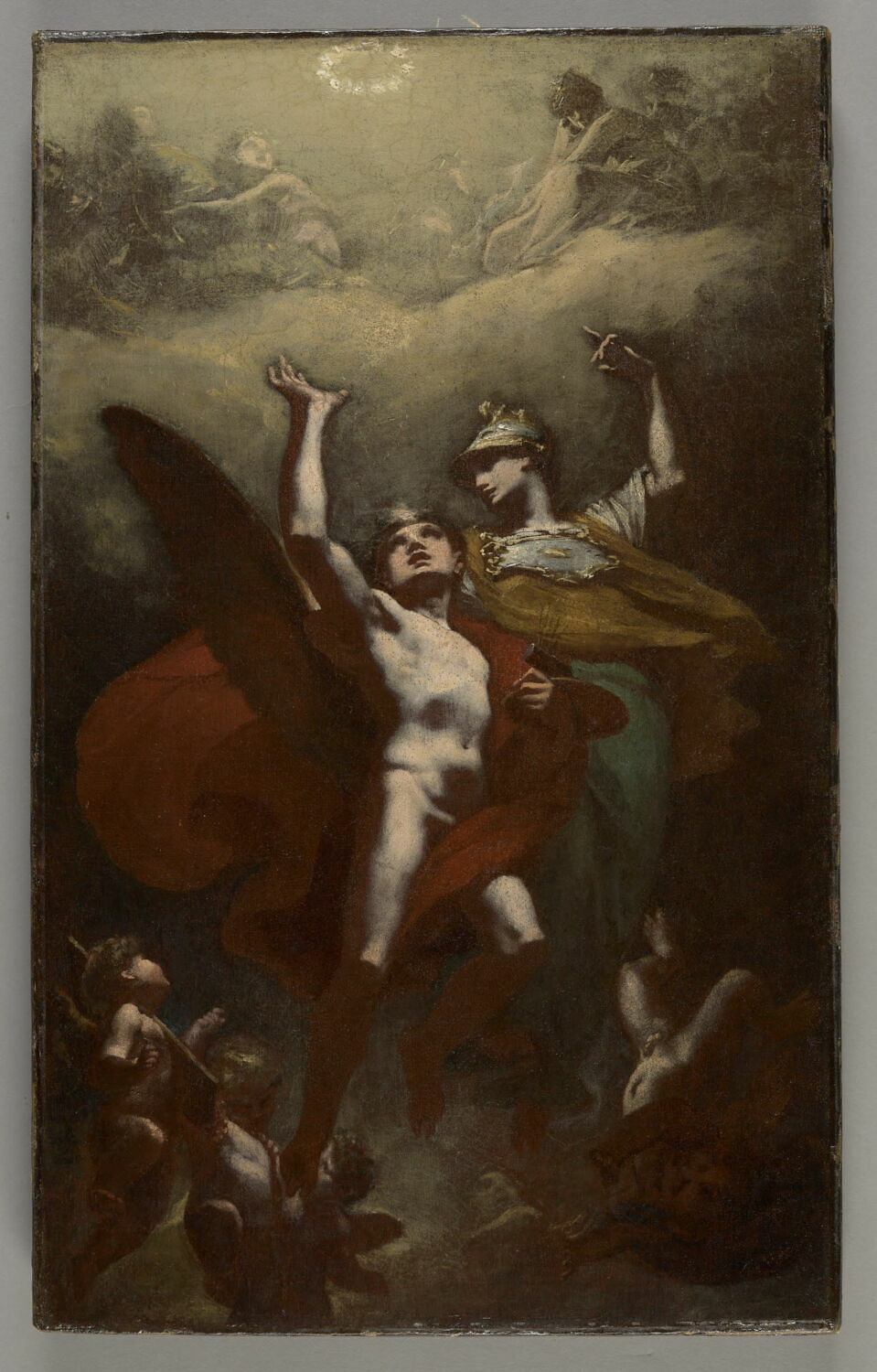 Minerve conduisant le génie des Arts à l'Immortalité, Prud'hon, Pierre-Paul, 1e quart du XIXe siècle (vers 1800 - 1825)