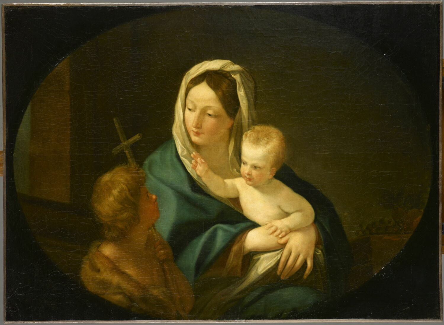 Vierge à l'Enfant avec saint Jean Baptiste, Reni, Guido, XVIIe siècle (1600 - 1700)
