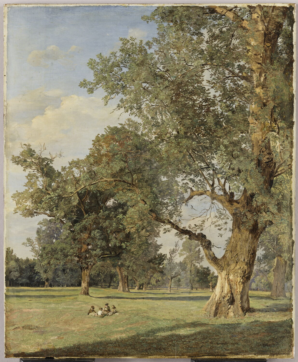 Vue du Prater à Vienne, avec arbre à droite, Waldmüller, Ferdinand Georg, 2e quart du XIXe siècle (1833)