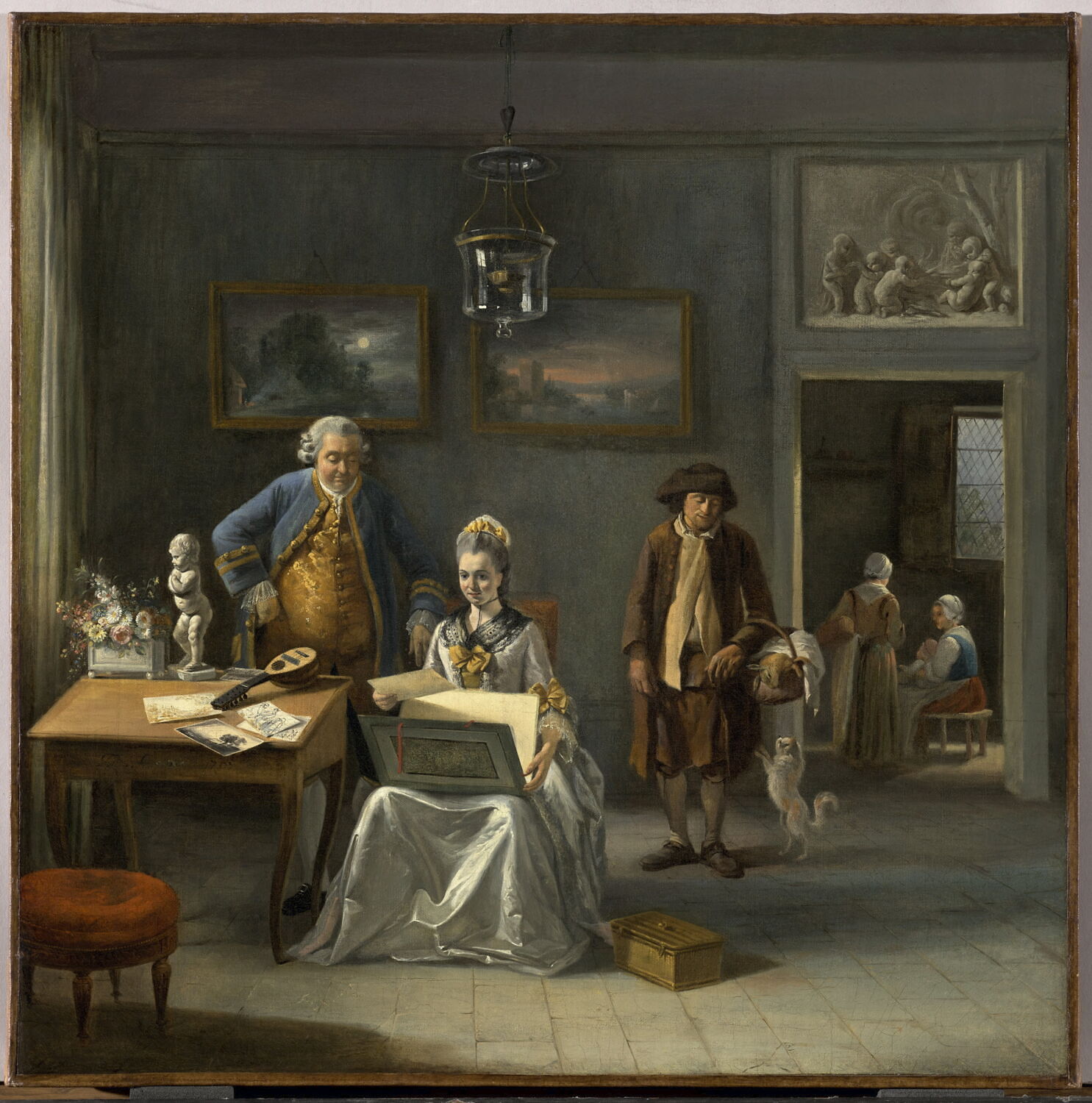 Scène d'intérieur., Boissieu, Jean Jacques de, XVIIIe siècle (1767)