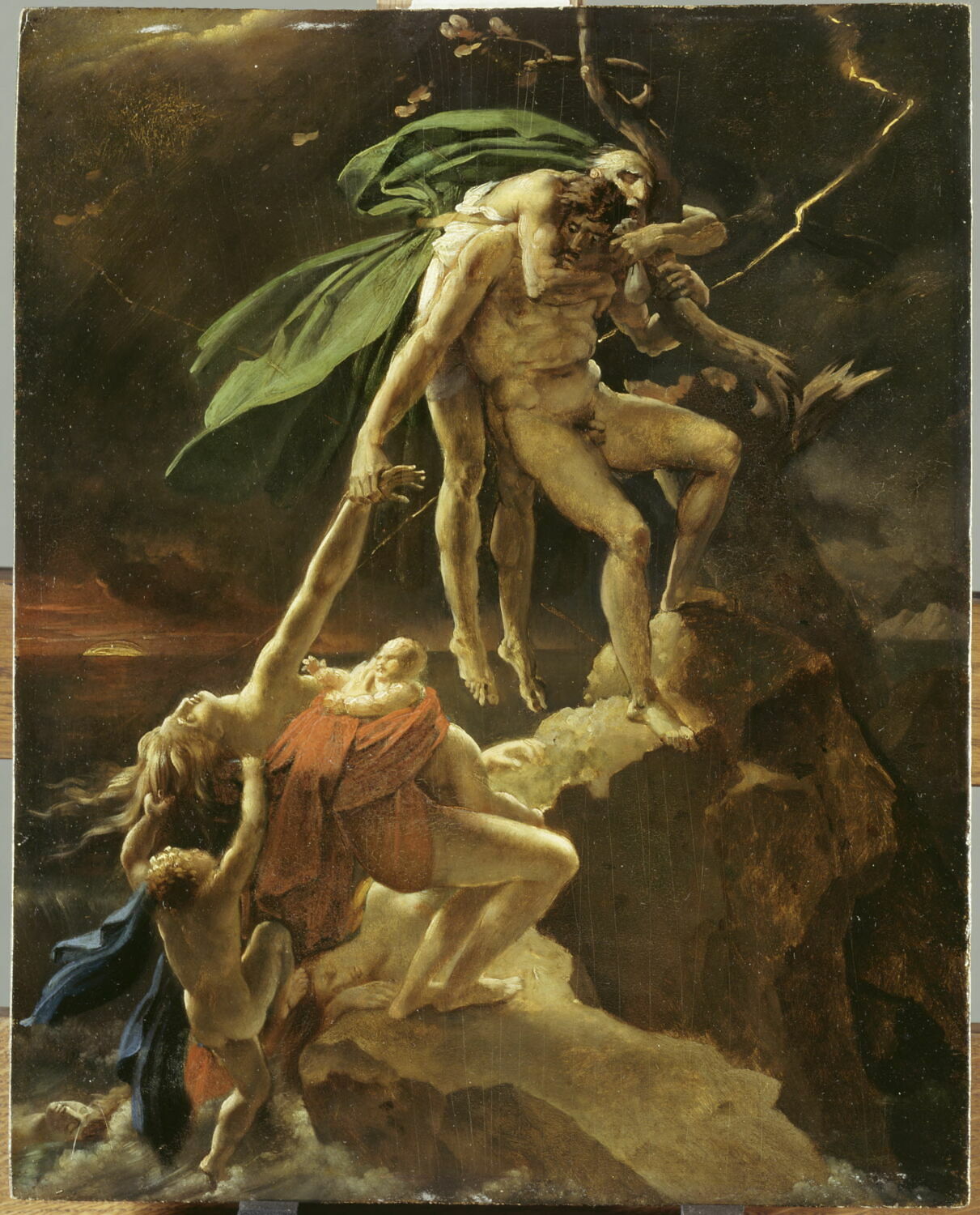 Scène de déluge, esquisse, Girodet de Roucy-Trioson, Anne-Louis, XIXe siècle (1800 - 1900)