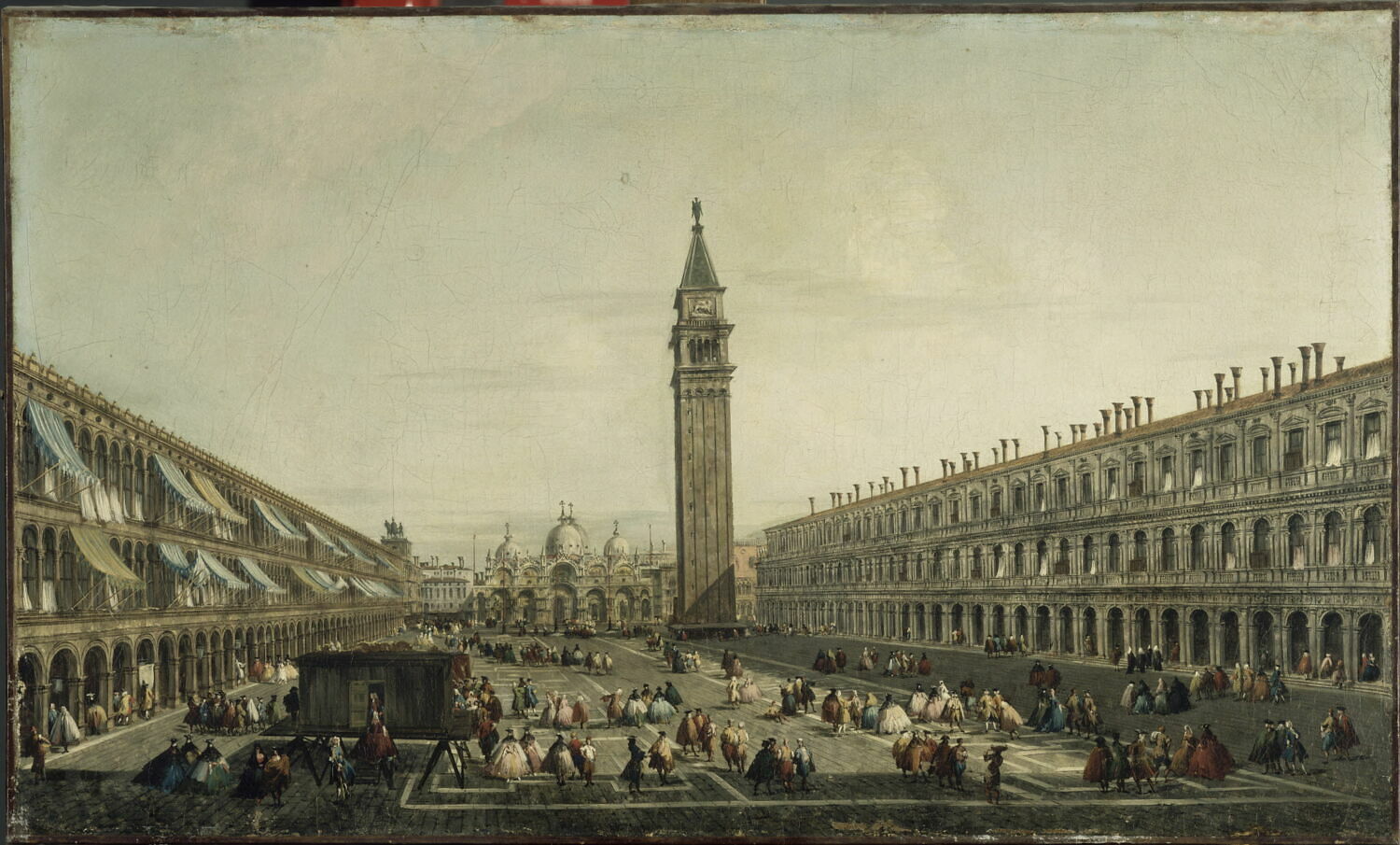 L'Eglise et la place Saint-Marc à Venise, Marieschi, Michele, 2e quart du XVIIIe siècle (vers 1739)