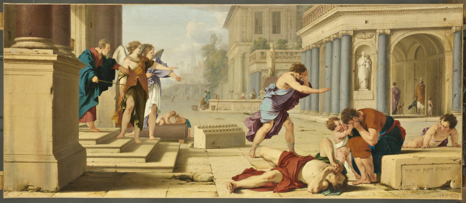 L'Aveuglement des habitants de Sodome, La Hyre, Laurent de, 2e quart du XVIIe siècle (1639)