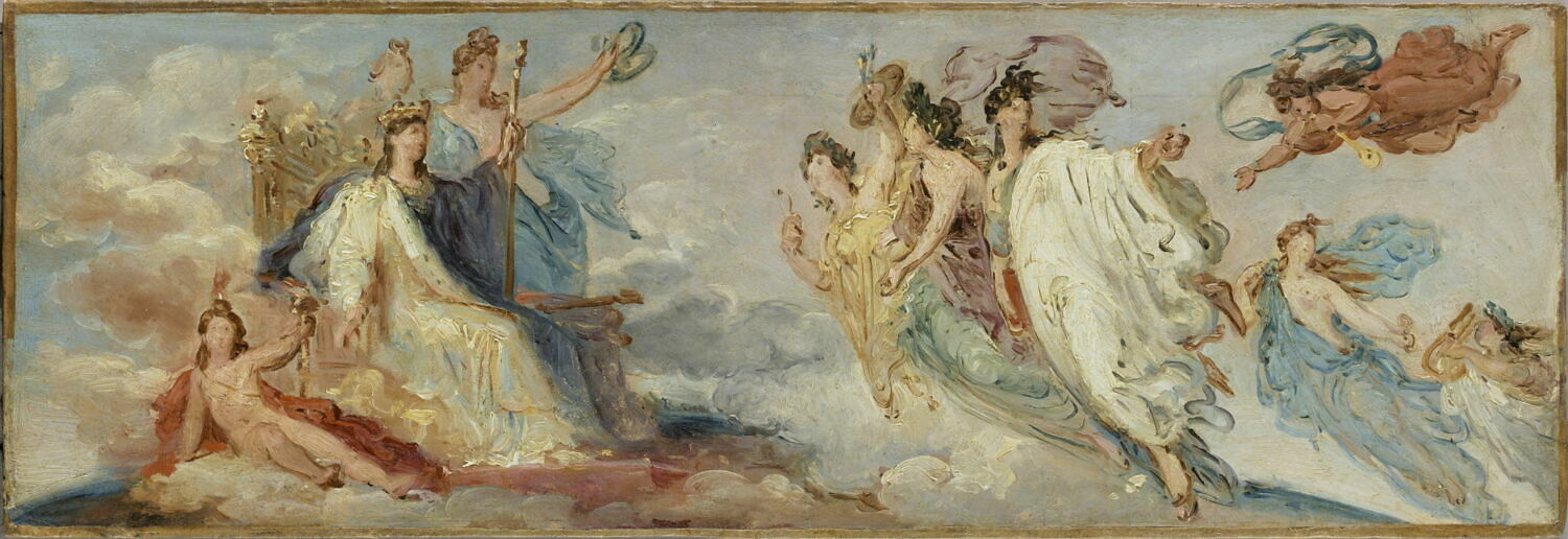 La Renaissance des arts en France. Esquisse de plafond., Heim, François-Joseph, 1e tiers du XIXe siècle (1827 - 1833)