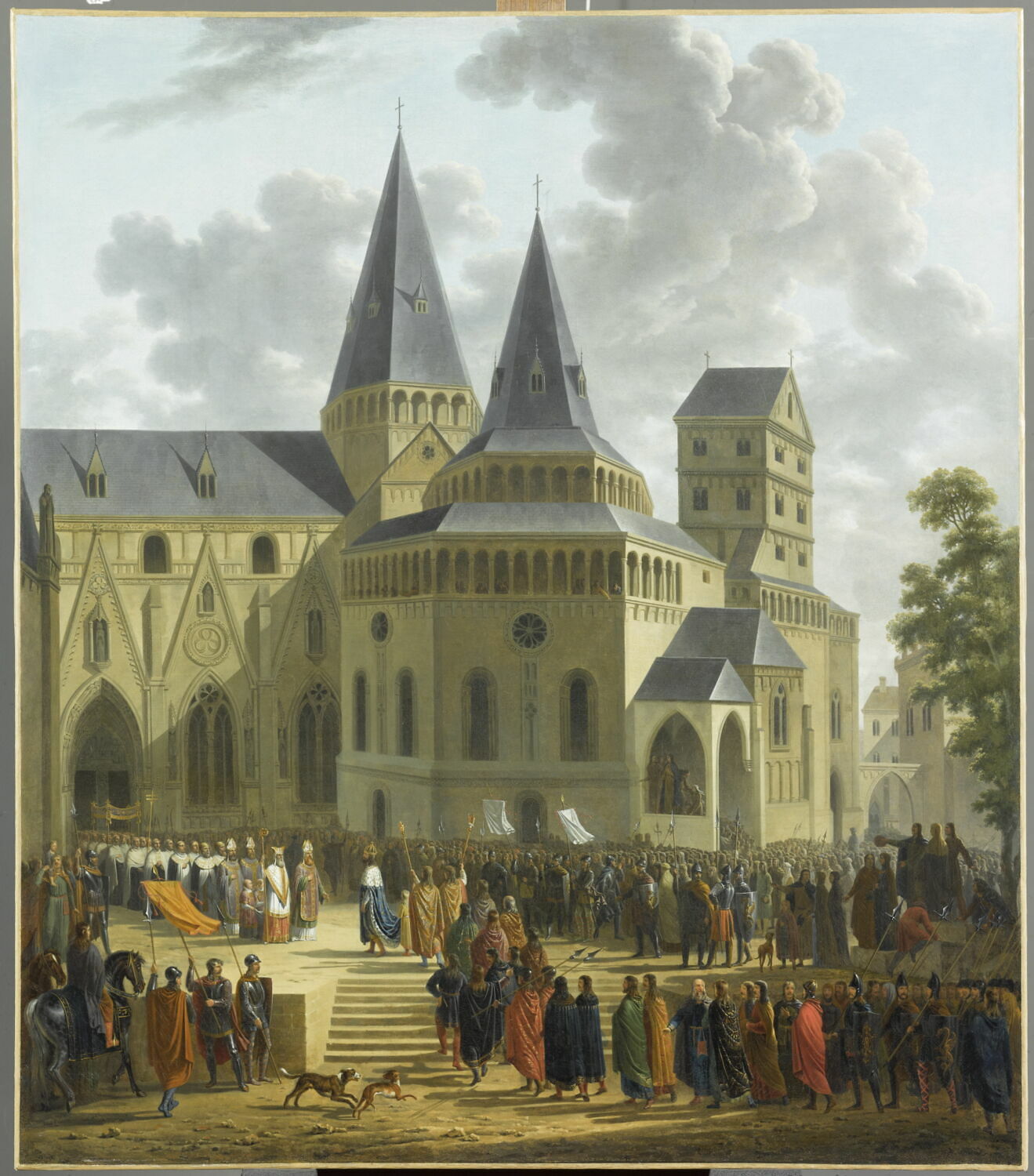 Entrée de Charlemagne à Worms, Roehn, Adolphe, XIXe siècle (1800 - 1900)
