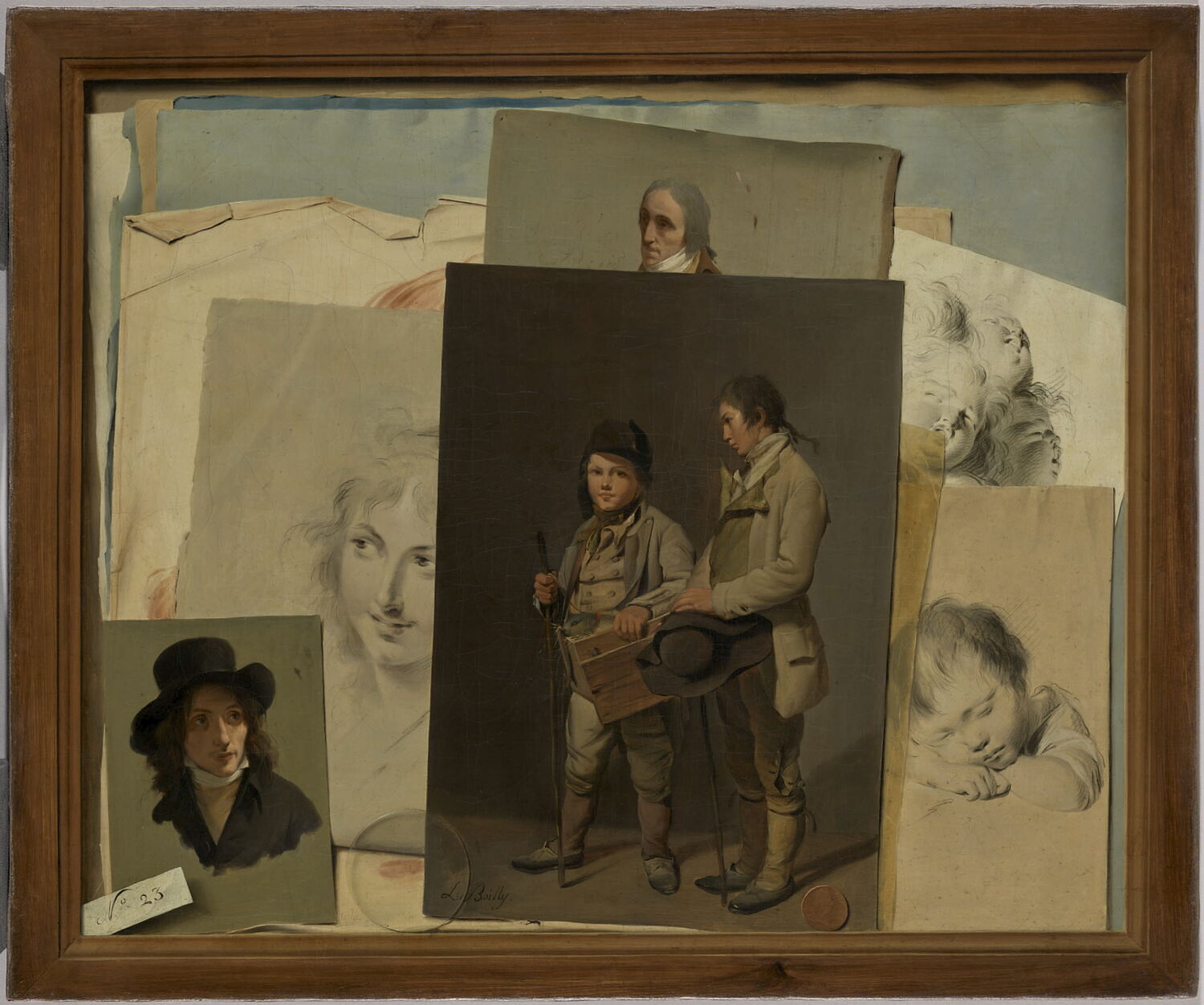 Trompe l'oeil, Boilly, Louis Léopold, Fin du XVIIIe siècle - début du XIXè siècle (1775 - 1825)