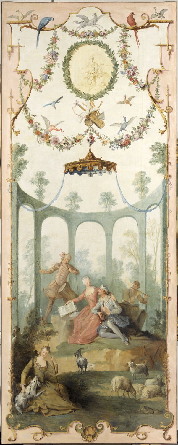 Les Divertissements champêtres : La Musique, Oudry, Jean-Baptiste, 1e quart du XVIIIe siècle (vers 1720 - 1723)